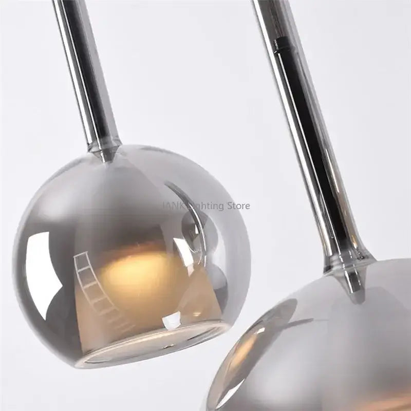 Italian Bubble Glass Pendant Light – Luxury LED for Dining