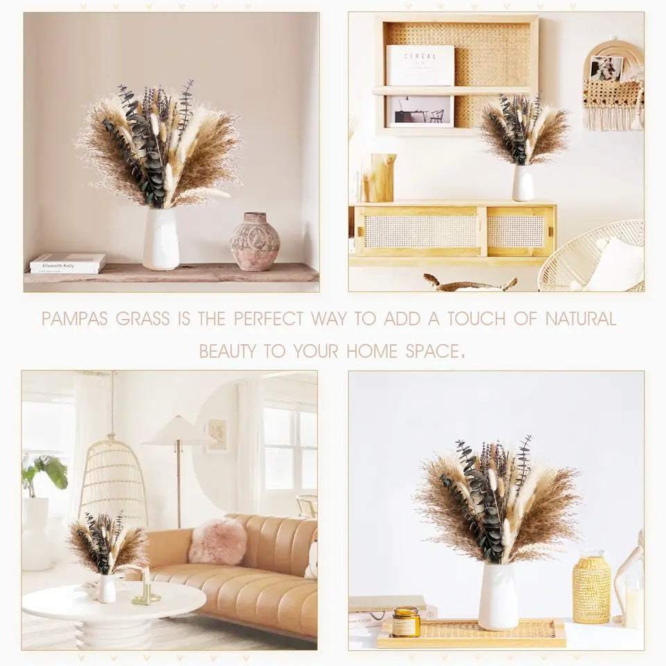 Dried Pampas Grass Bouquet – Boho Home Decor