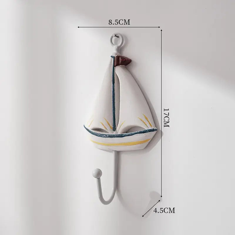 Starfish Wall Hook – Antique Blue, Coastal Charm