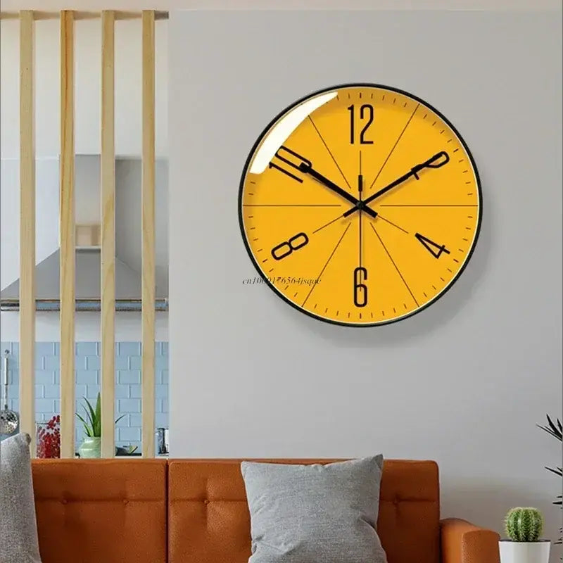Modern Nordic Wall Clock – Silent Sweep Movement