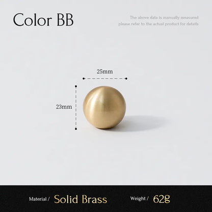 Brass Round Knob - Modern Gold Drawer Pull | sitezone test 02