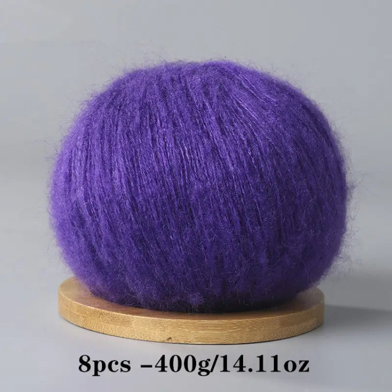 Mohair Yarn Set - Soft & Skin-Friendly for DIY Projects