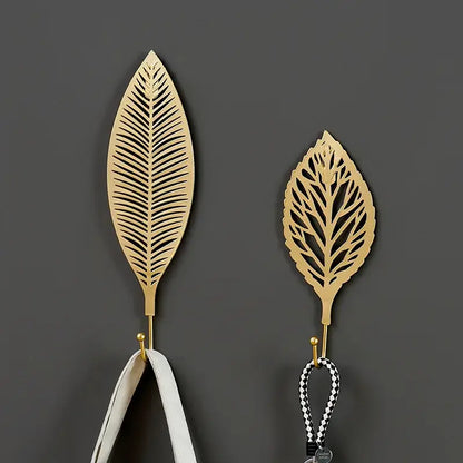 Gold Leaf Wall Hooks – Decorative & Functional Storage | sitezone test 02