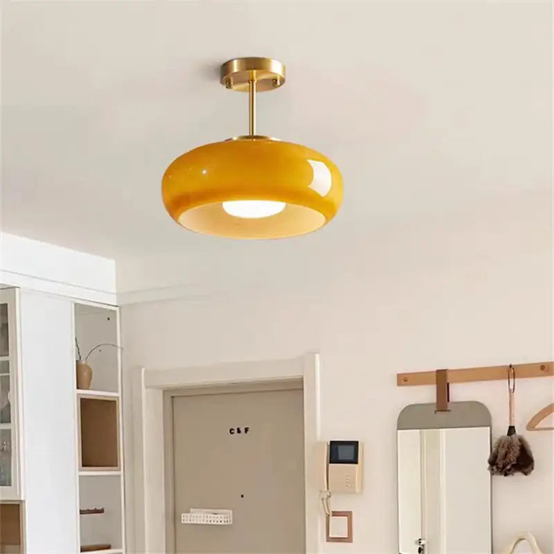 Orange Glass Chandelier – Vintage Bauhaus Design | sitezone test 02