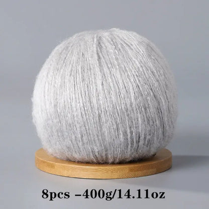 Mohair Yarn Set - Soft & Skin-Friendly for DIY Projects