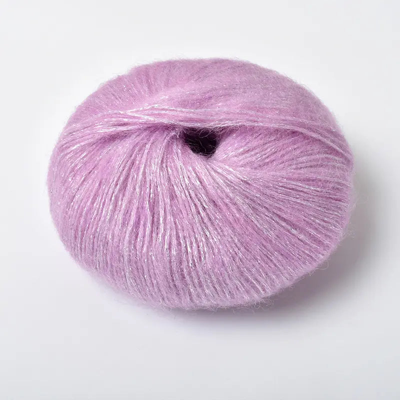 Sequin Mohair Crochet Yarn - Soft & Warm for Baby Projects