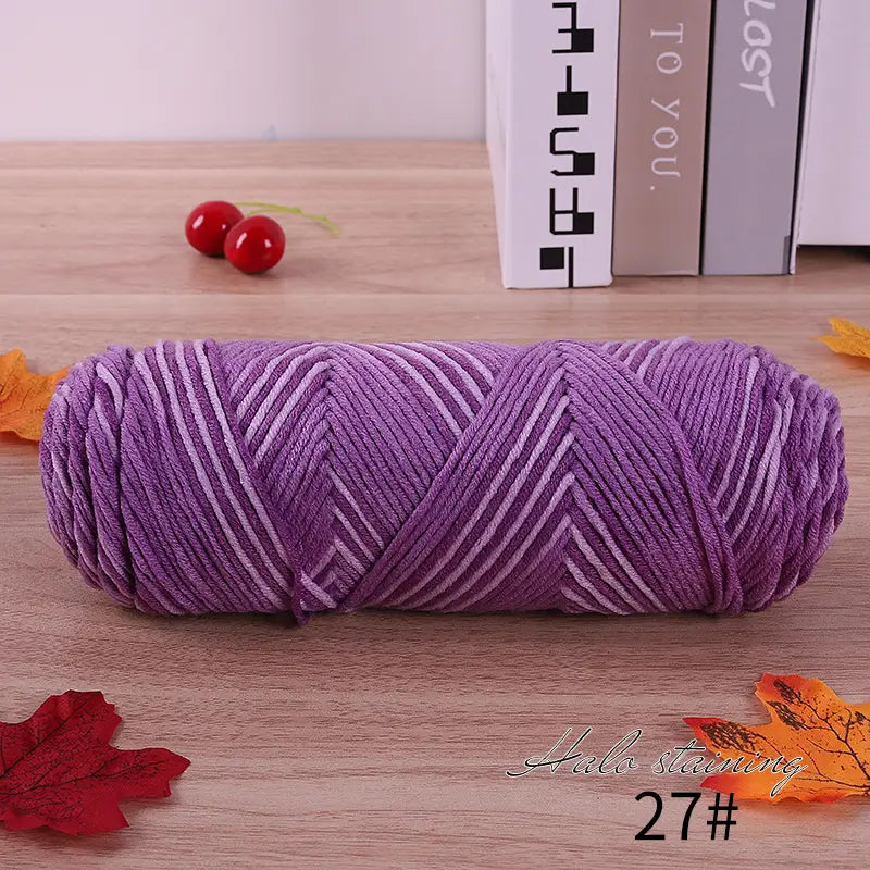 Dyed Milk Cotton Yarn - DIY Knitting & Crochet | sitezone test 02