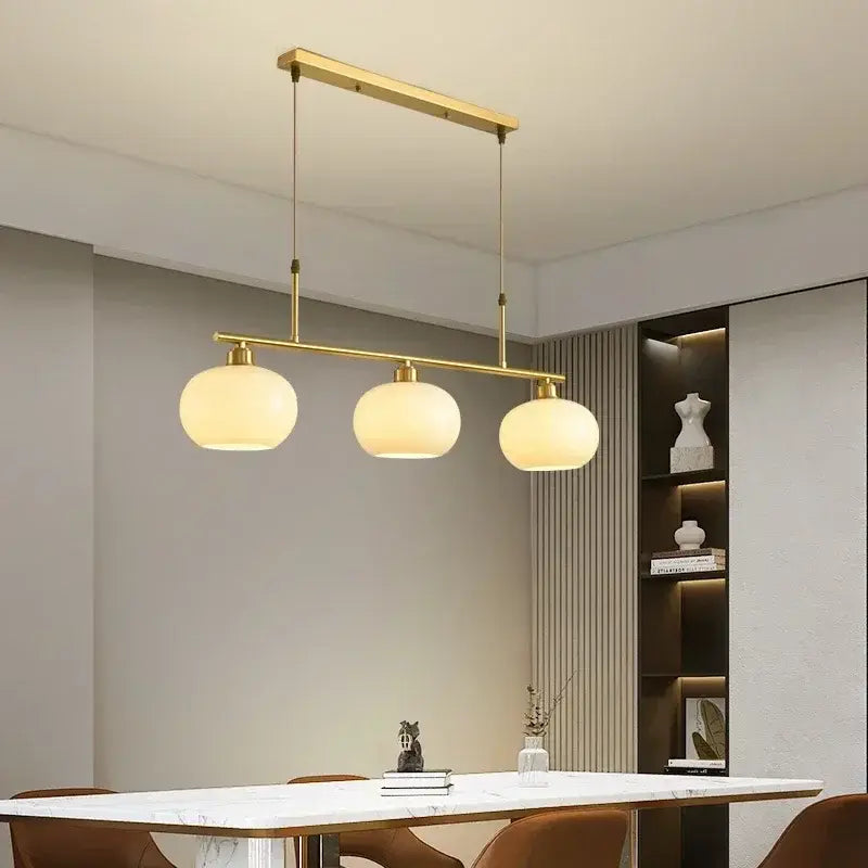Nordic Glass Pendant Light – Modern LED for Dining & Kitchen