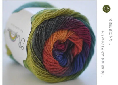 Rainbow Wool Yarn – Soft & Colorful for Knitting & Crochet