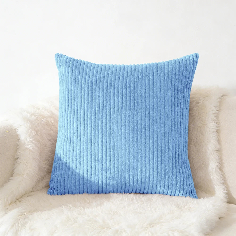 Corduroy Pillow Cover - Soft Flannel Cushion