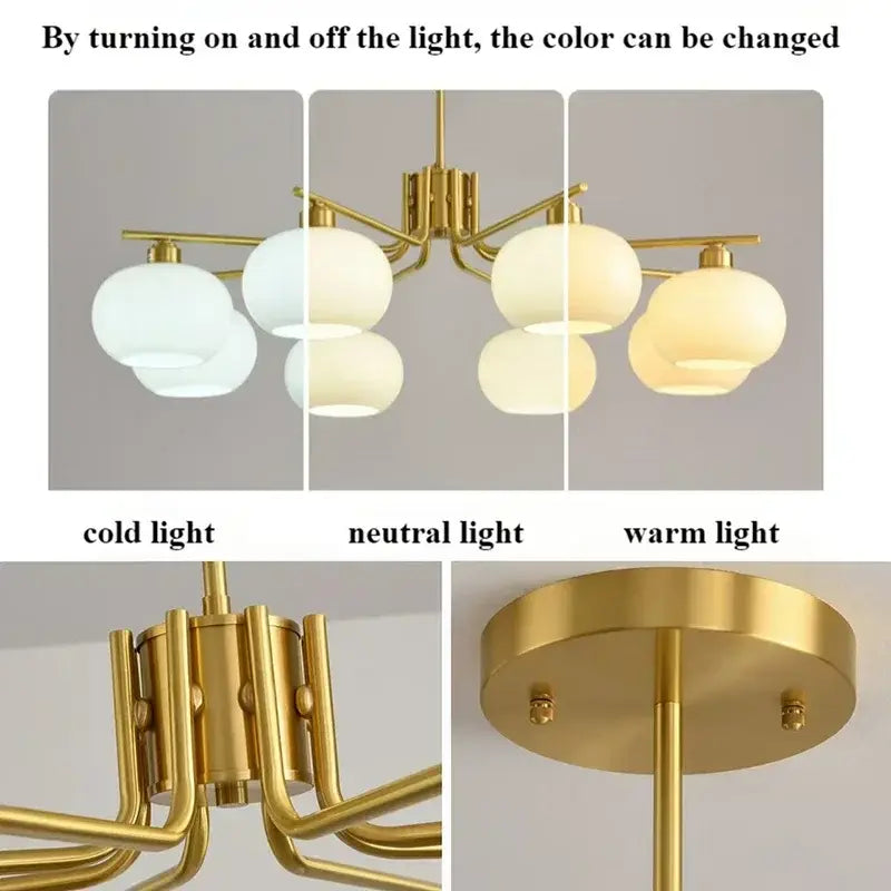 Nordic Glass Pendant Light – Modern LED for Dining & Kitchen