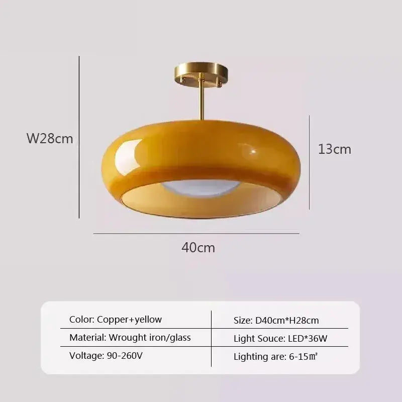 Brass & Glass Chandelier - Mid-Century Modern Pendant Light | sitezone test 02