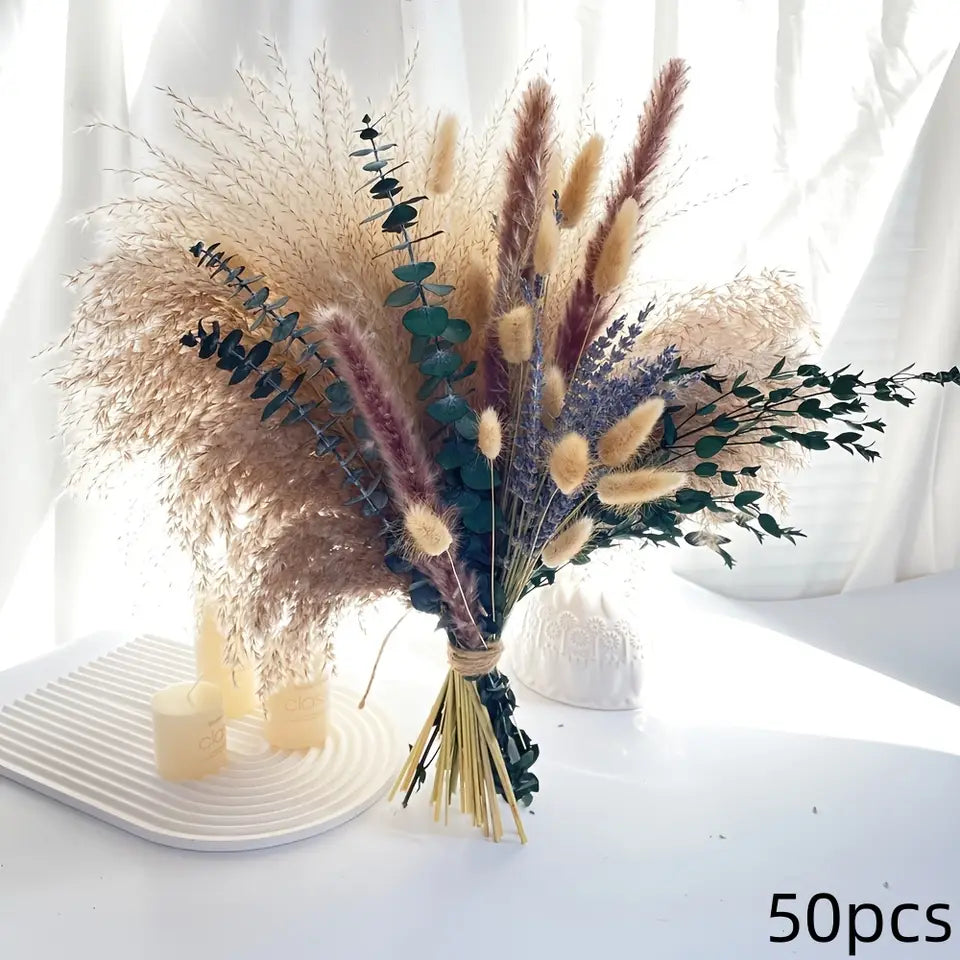 Dried Pampas Grass Bouquet – Boho Home Decor
