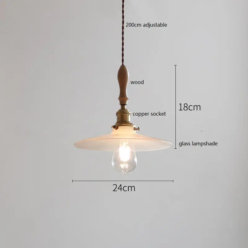 IWHD Schmetterling Keramik LED Pendelleuchte neben Holzgriff Kupfer Sockel Home Decor Schlafzimmer Esszimmer Wohnzimmer Licht Hängelampe