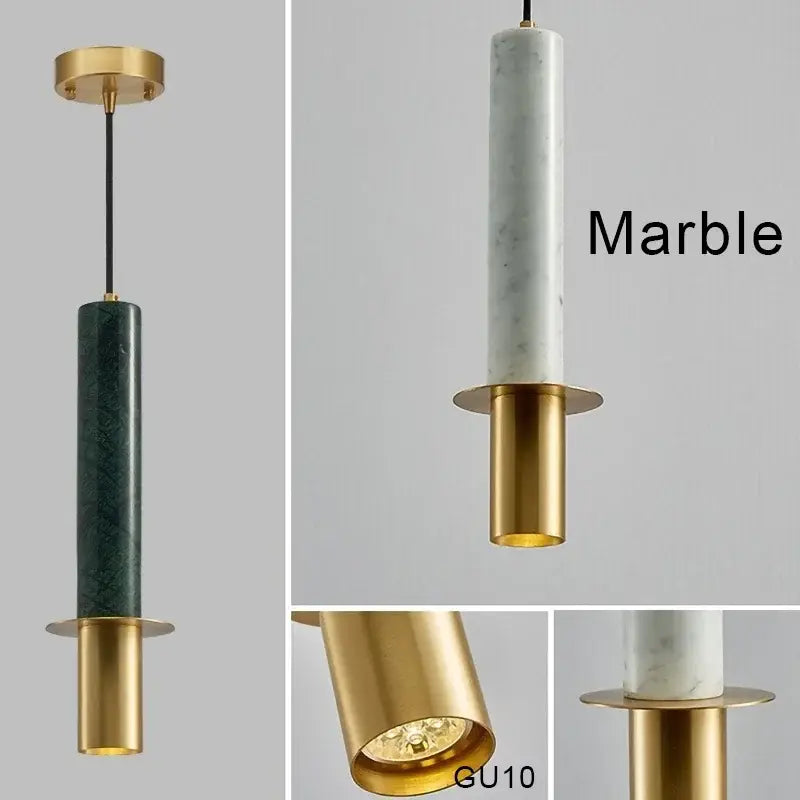 Moderne luxuriöse Marmor-LED-Pendelleuchte GU10, nordische kreative Pendelleuchte, Raumdekoration, Schlafzimmer, Esszimmer, Beleuchtungskörper