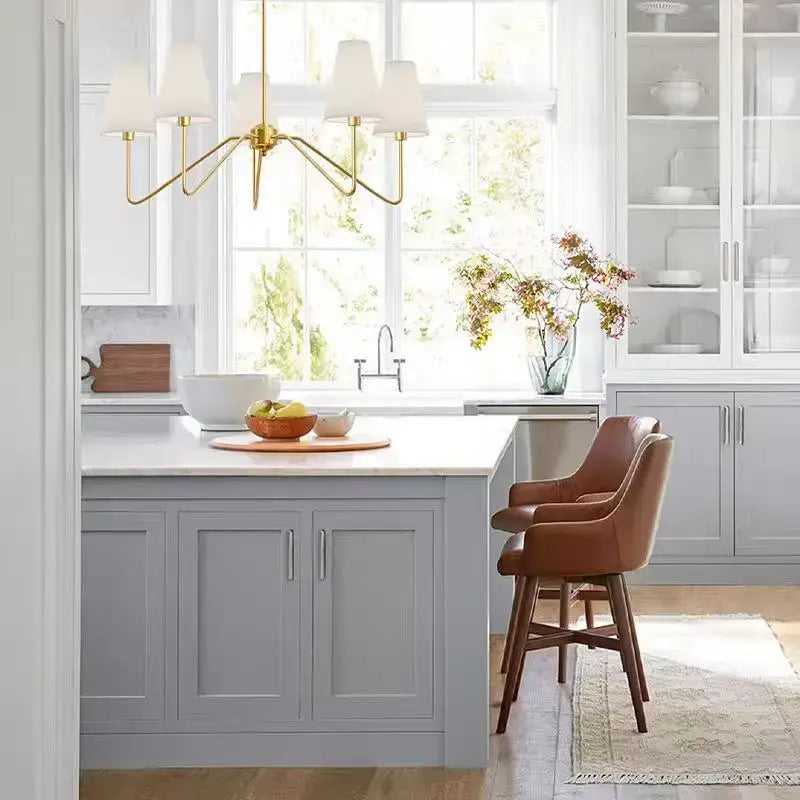 Collins Round Chandelier - Fabric Branch Lamp | Sitezone Test 02