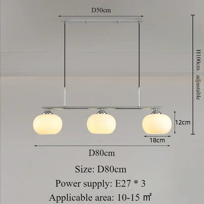 Nordic Glass Pendant Light – Modern LED for Dining & Kitchen
