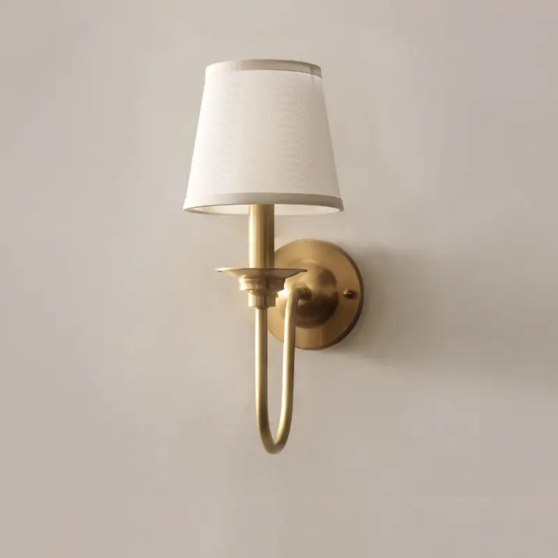 Elegant Full Copper Wall Lamp For Bedroom Or Living Room