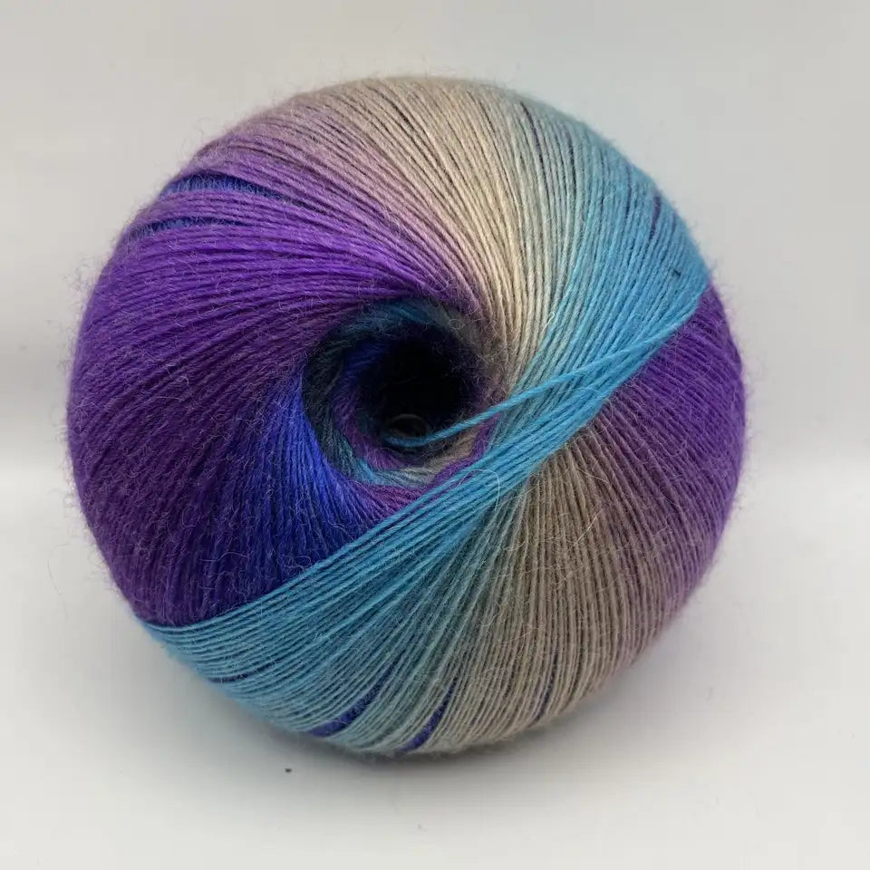 Rainbow Gradient Yarn - 200g/1600m for Crochet
