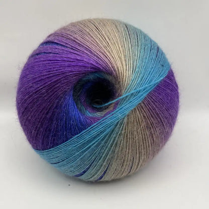 Rainbow Gradient Yarn - 200g/1600m for Crochet