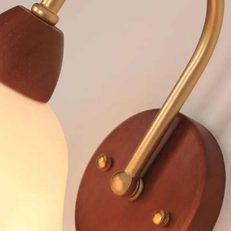 Modern Wooden Wall Lamp – LED Bedside Reading Light