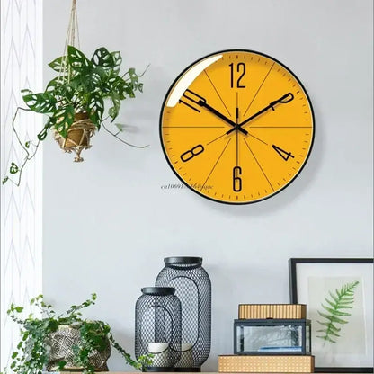 Modern Nordic Wall Clock – Silent Sweep Movement