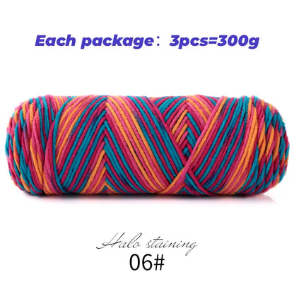 Dyed Milk Cotton Yarn - DIY Knitting & Crochet | sitezone test 02