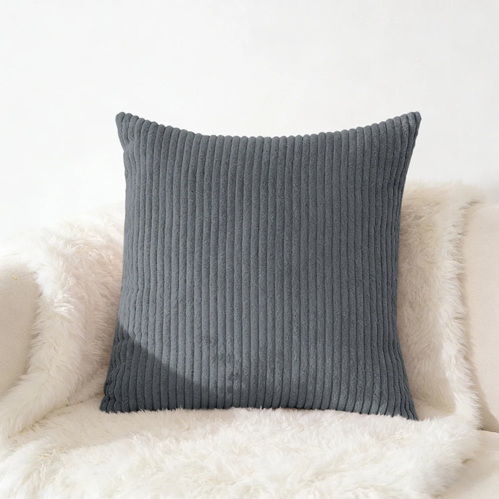 Corduroy Pillow Cover - Soft Flannel Cushion