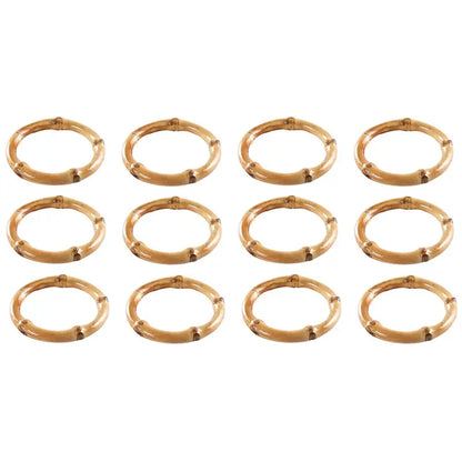 Bamboo Napkin Rings - Rustic Natural Table Decor | sitezone test 02