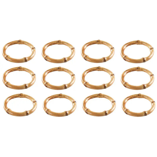 Bamboo Napkin Rings - Rustic Natural Table Decor | sitezone test 02