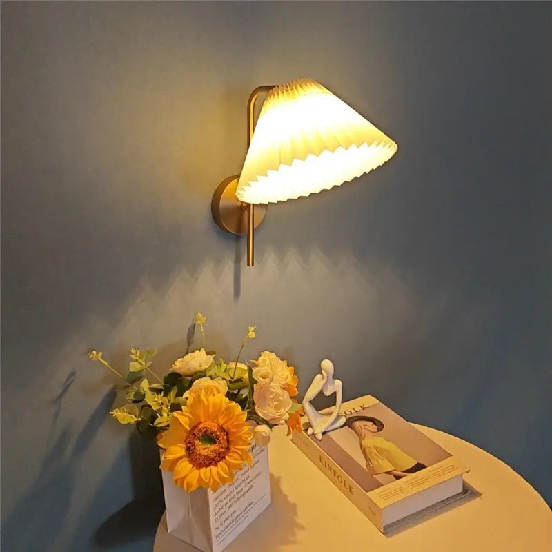 Nordic Bedside Wall Lamp – Rotatable LED for Bedroom Reading
