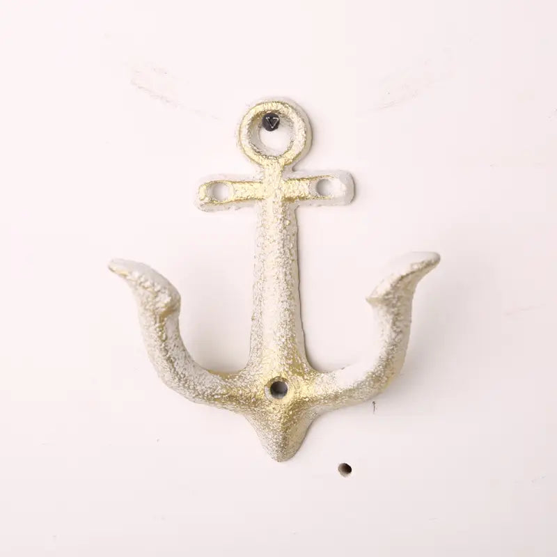Anchor Wall Hook Rack - Rustic Cast Iron for Entryway | sitezone test 02