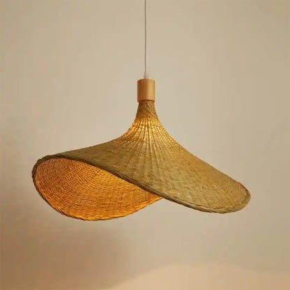 Rattan Pendant Light – Natural Woven Shade, Dimmable