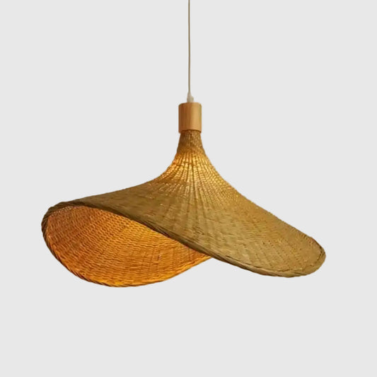 Rattan Pendant Light | Natural Woven Shade, Dimmable