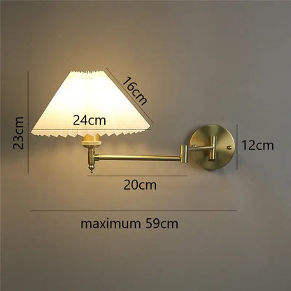 Adjustable Nordic Wall Lamp – Flexible Reading Light for Bedroom
