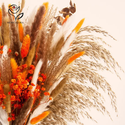 Dried Pampas Grass Bouquet - Autumn Rustic Home Decor