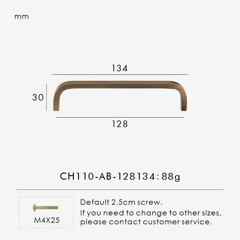 Solid Brass Cabinet Pulls – Modern Bent Design | sitezone test 02
