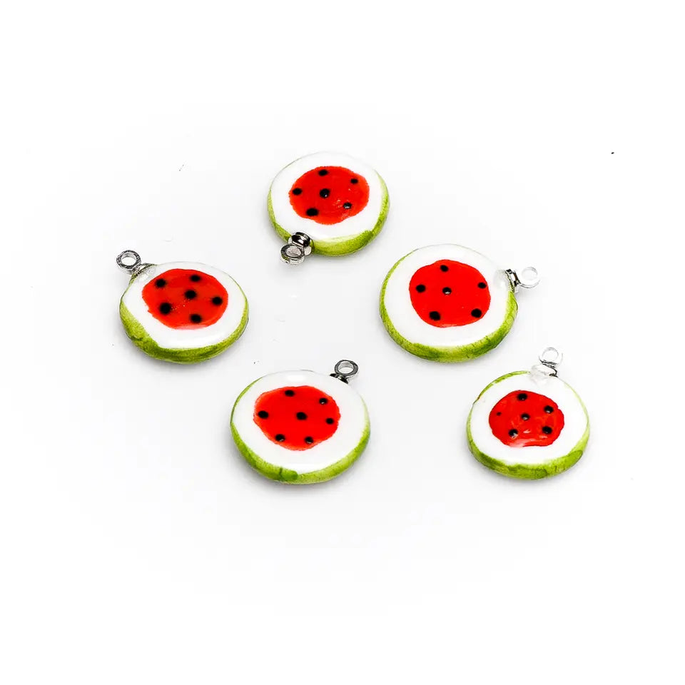 Strawberry Ceramic Beads - Retro Jewelry Pendant