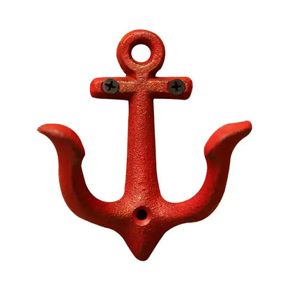 Anchor Wall Hook Rack - Rustic Cast Iron for Entryway | sitezone test 02