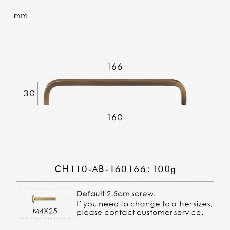 Solid Brass Cabinet Pulls – Modern Bent Design | sitezone test 02