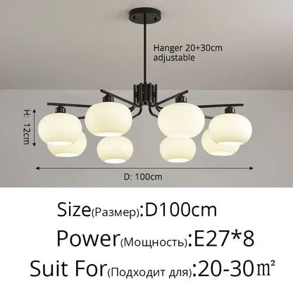 Nordic Glass Pendant Light – Modern LED for Dining & Kitchen