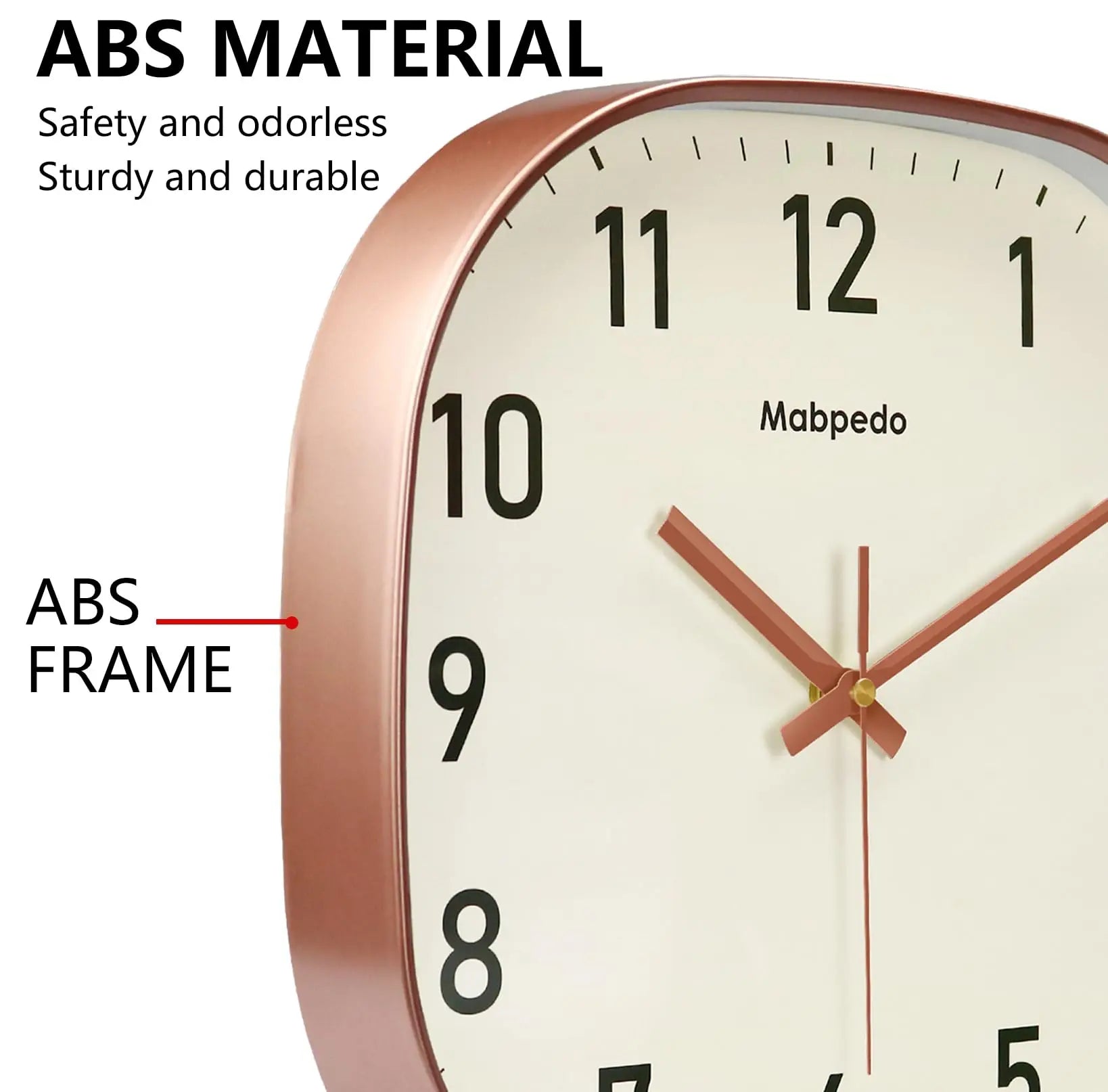 Square Quartz Wall Clock – Modern Beige Design | sitezone test 02