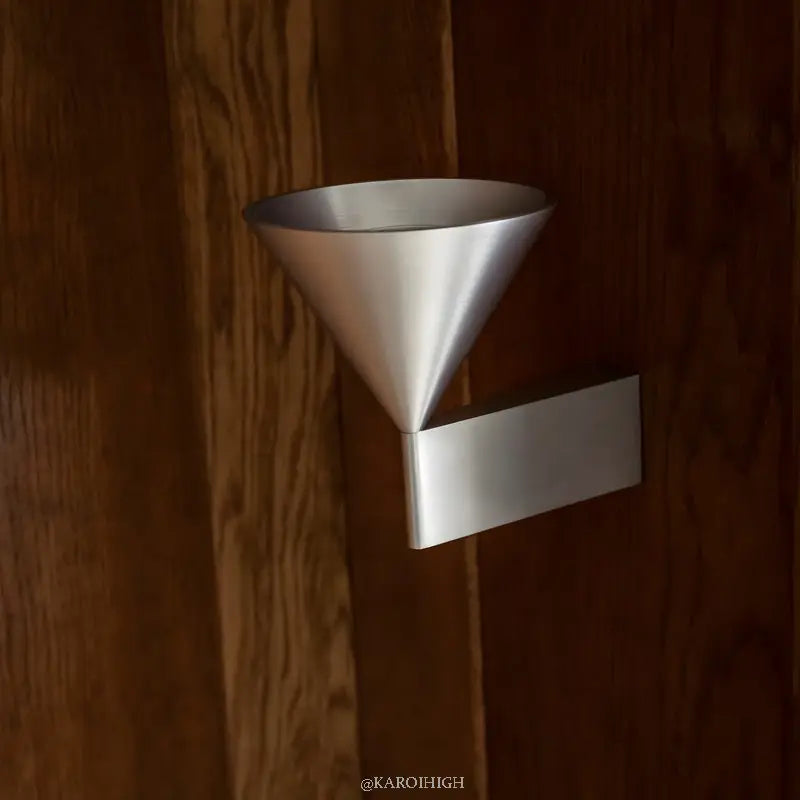 Brushed Aluminum Wall Sconce - Geometric Design for Bedroom