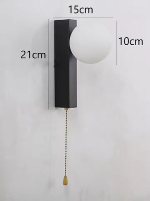 Nordic Wandlamp - LED Glas met Trekkoord, Moderne Stijl