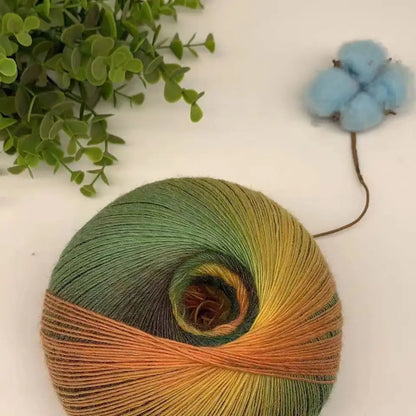 Rainbow Gradient Yarn - 200g/1600m for Crochet