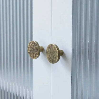 Brass Cabinet Knobs - Hand-Hammered Texture, Modern Design | sitezone test 02