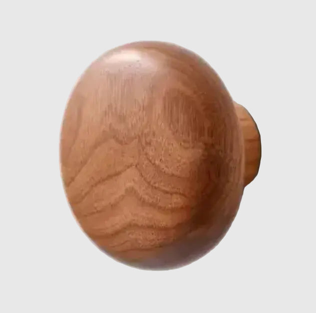 Scandinavian Wood Coat Hook – Pebble Design, Wall Mount