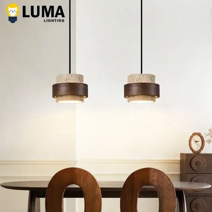 Wabi Sabi Travertine Pendant Light – Natural Stone Design