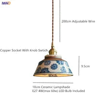Vintage Ceramic Pendant Light - Hand-Painted Copper Finish | sitezone test 02