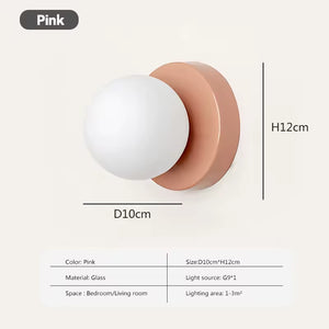 Glass Væglys – Nordisk Minimalistisk Orb Design